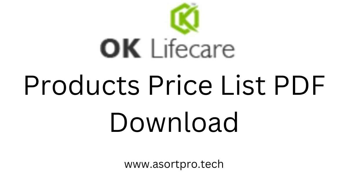 Ok Life Care Products Price List