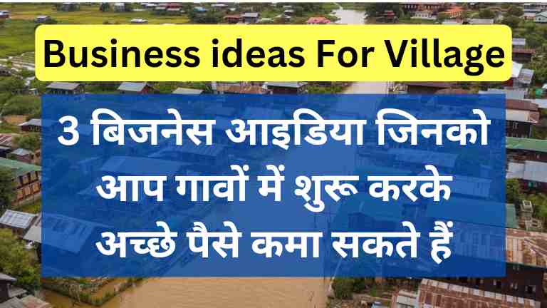 3 Business Ideas For Village in Hindi