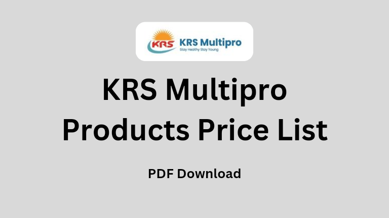 KRS Multipro Products Price List
