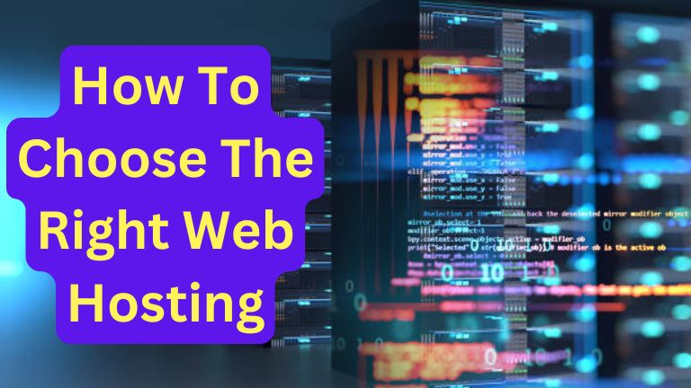 how to choose the right web hosting